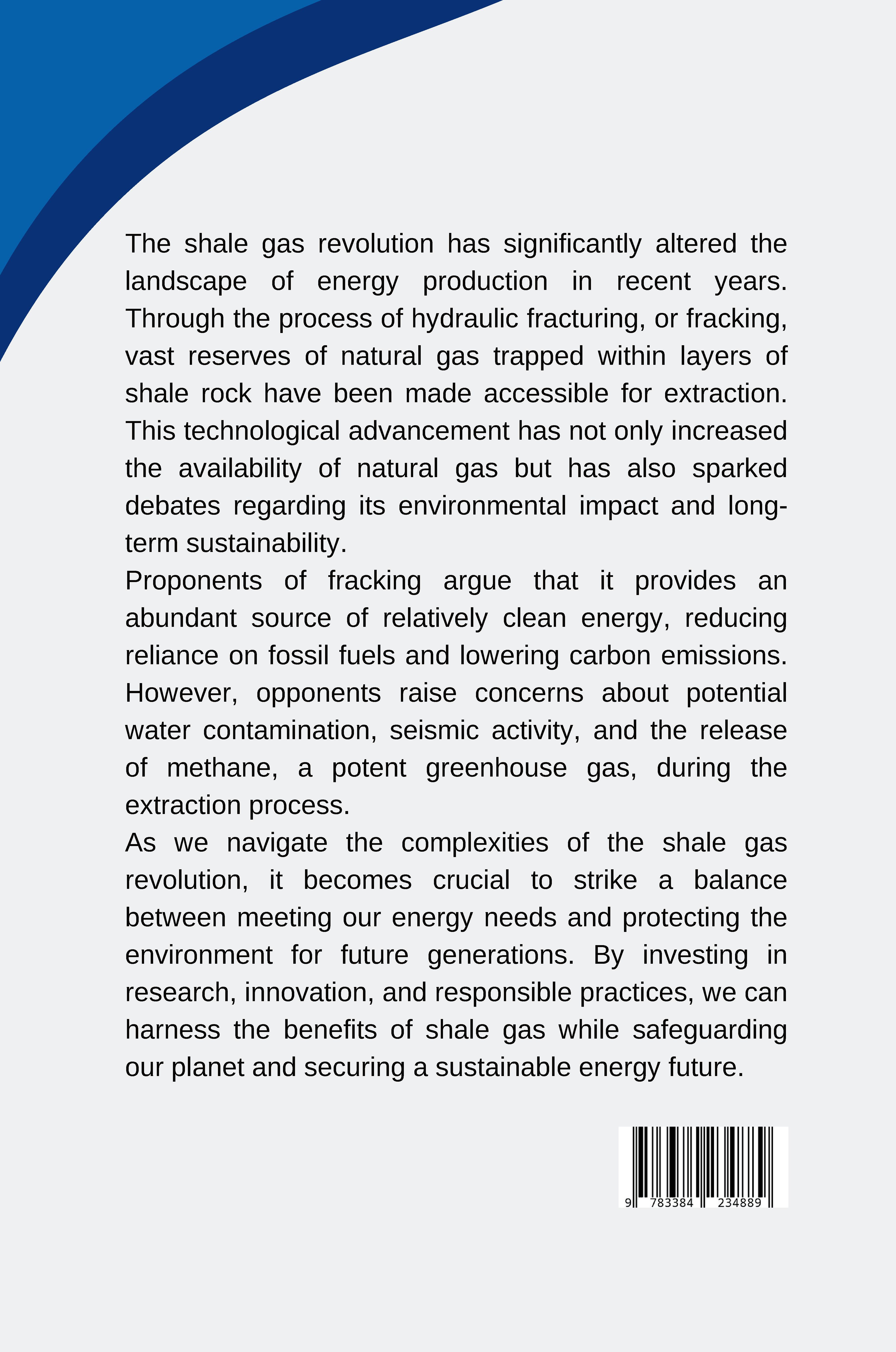 Rückseitencover Fracking the Future: Shale Gas Revolution