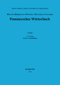 Vorderes Coverbild Pommersches Wörterbuch / rösch bis schaubåhnen