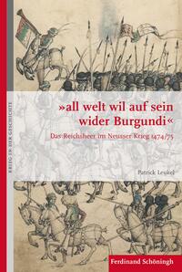 Vorderes Coverbild "all welt wil auf sein wider Burgundi"