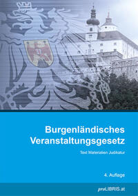 Vorderes Coverbild Burgenländisches Veranstaltungsgesetz