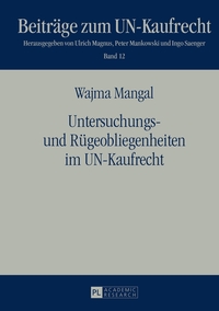 Vorderes Coverbild Untersuchungs- und Rügeobliegenheiten im UN-Kaufrecht
