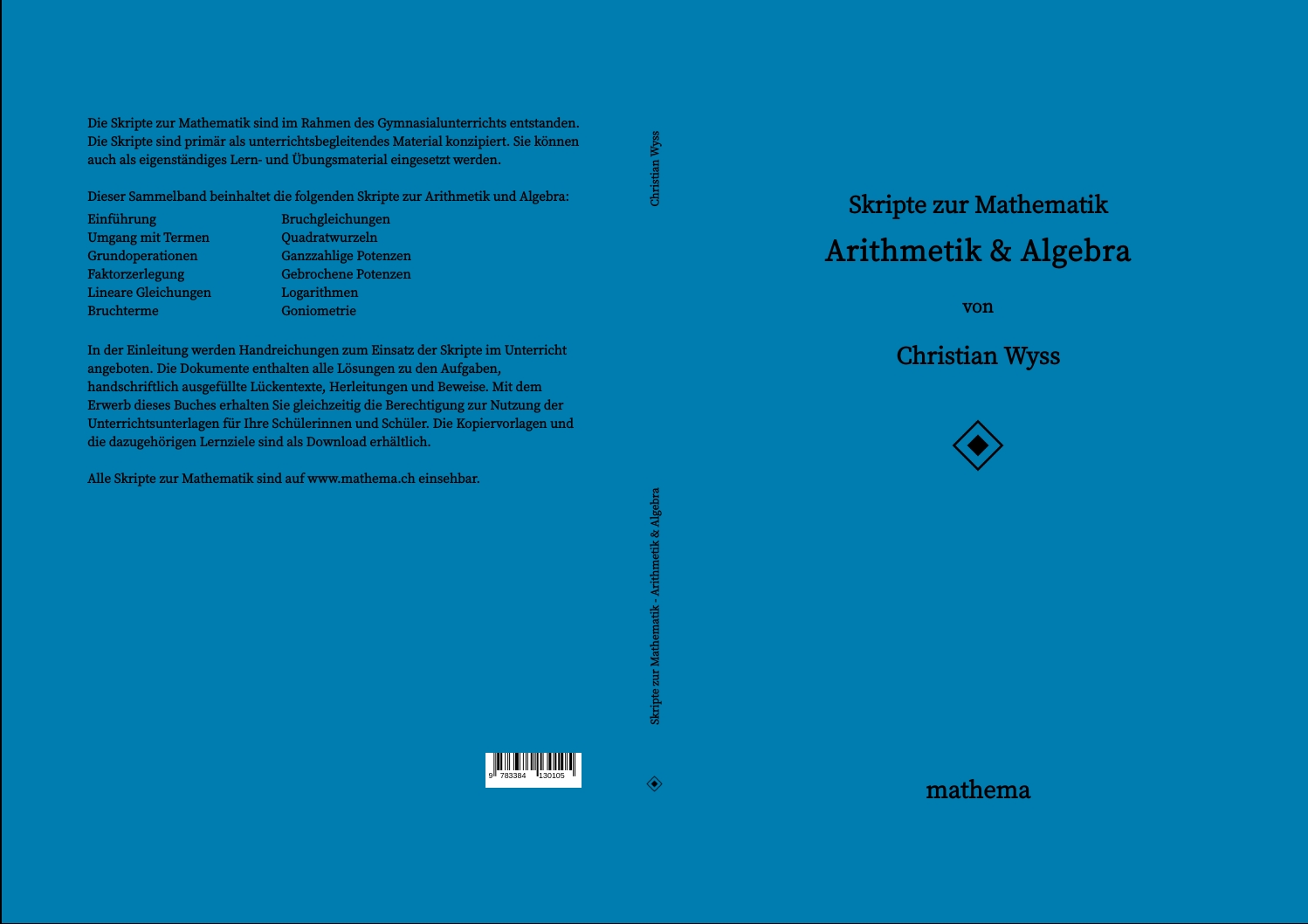 Gesamtes Coverbild Skripte zur Mathematik - Arithmetik & Algebra