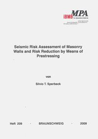Vorderes Coverbild Seismic Ris Assessment of Masonry Walls and Risk Reduction by Means of Prestressing