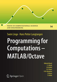 Vorderes Coverbild Programming for Computations - MATLAB/Octave