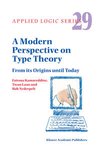 Vorderes Coverbild A Modern Perspective on Type Theory
