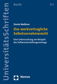 Vorderes Coverbild Das werkvertragliche Selbstvornahmerecht