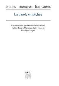Vorderes Coverbild La parole empêchée