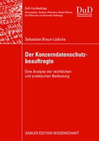 Vorderes Coverbild Der Konzerndatenschutzbeauftragte