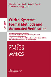 Vorderes Coverbild Critical Systems: Formal Methods and Automated Verification