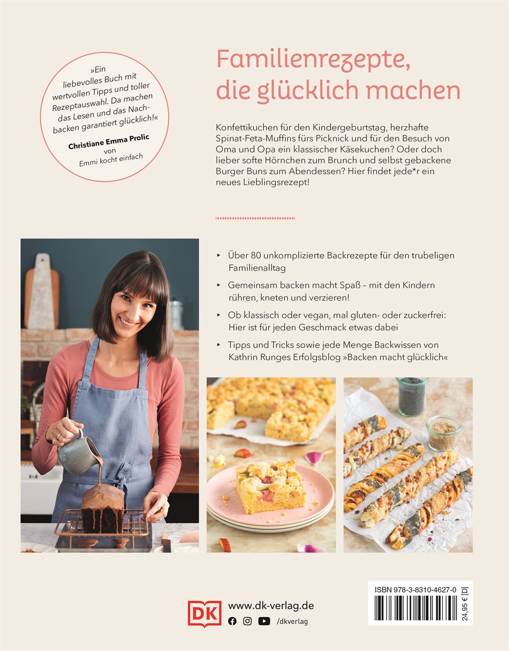 Rückseitencover Backen macht glücklich