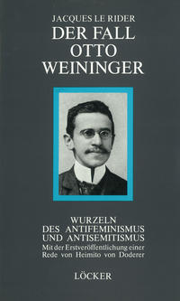 Vorderes Coverbild Der Fall Otto Weininger