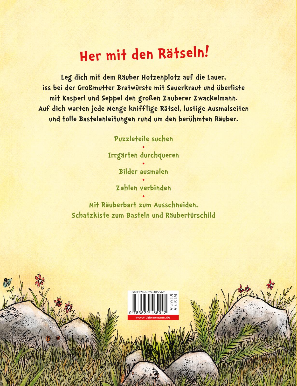 Rückseitencover Der Räuber Hotzenplotz: Mein großes Räuber Hotzenplotz-Rätselbuch