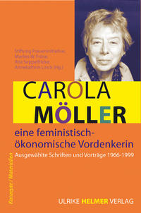 Vorderes Coverbild Carola Möller – eine feministisch-ökonomische Vordenkerin