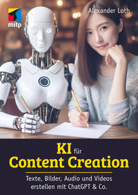 Vorderes Coverbild KI für Content Creation
