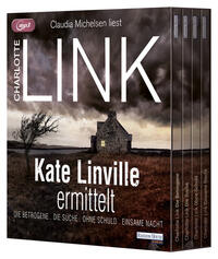 Vorderes Coverbild Kate Linville ermittelt - Die Betrogene – Die Suche – Ohne Schuld – Einsame Nacht