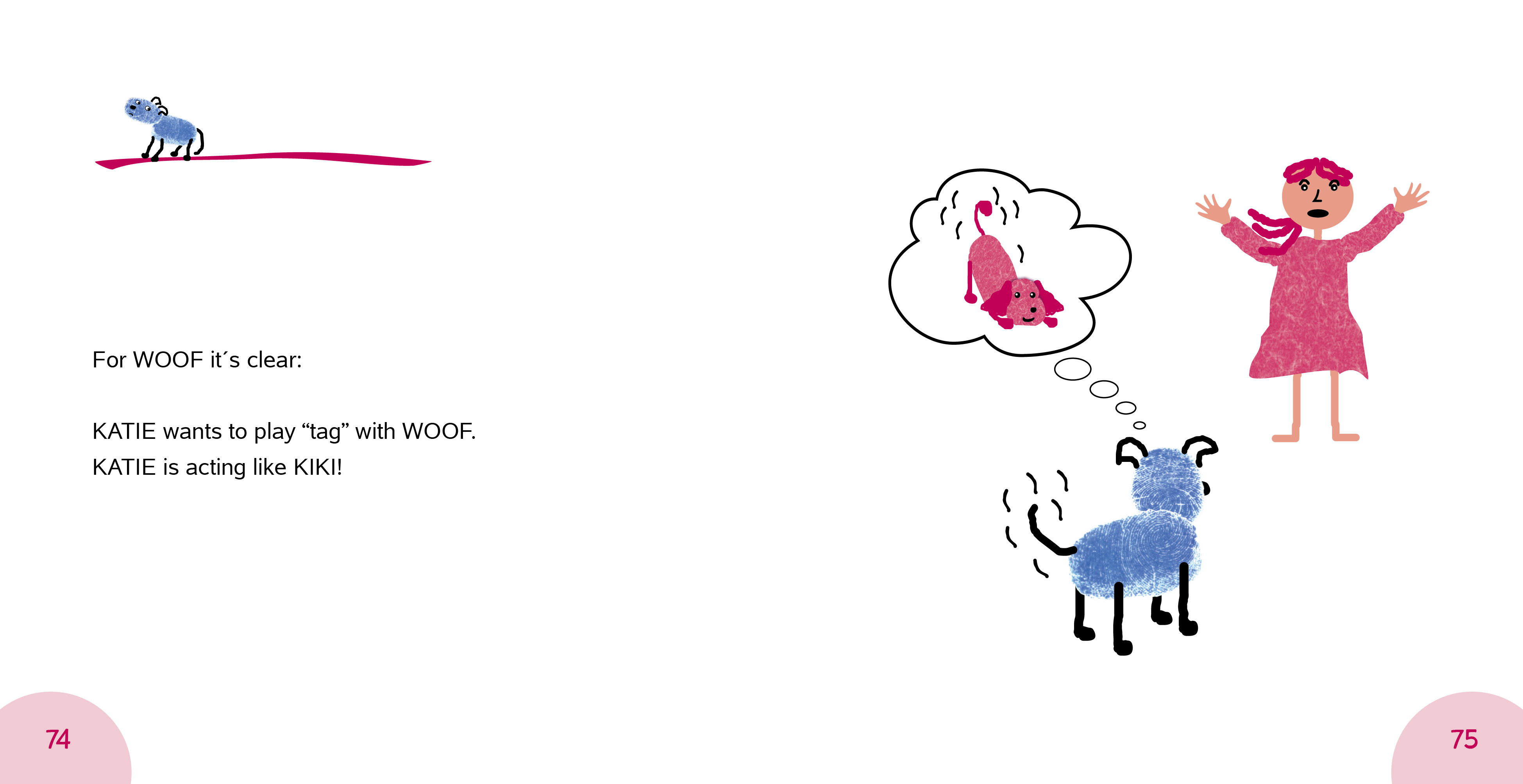 Beispielinhalt (Bild) Here comes WOOF!