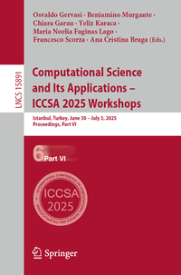 Vorderes Coverbild Computational Science and Its Applications – ICCSA 2025 Workshops