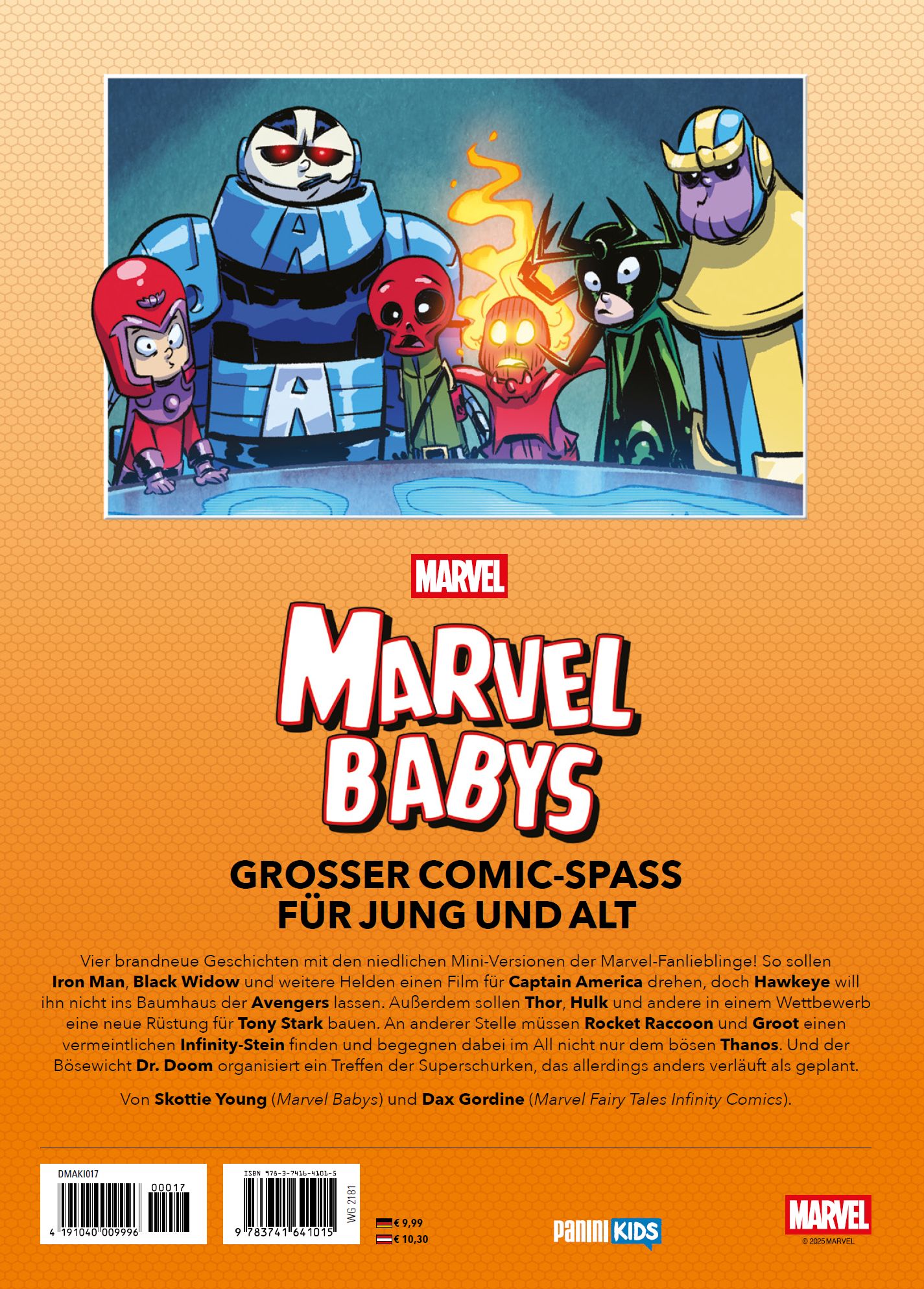 Rückseitencover Marvel Babys - Neue Abenteuer