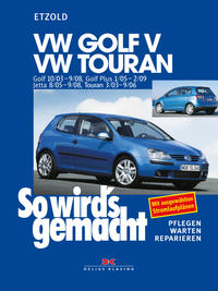 Vorderes Coverbild VW Golf V 10/03-9/08, VW Touran I 3/03-9/06, VW Golf Plus 1/05-2/09, VW Jetta 8/05-9/08