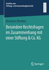 Vorderes Coverbild Besondere Rechtsfragen im Zusammenhang mit einer Stiftung & Co. KG