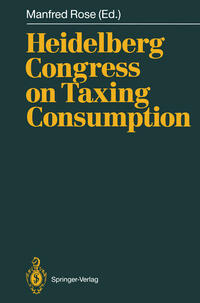 Vorderes Coverbild Heidelberg Congress on Taxing Consumption