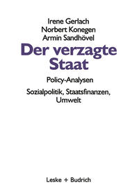 Vorderes Coverbild Der verzagte Staat — Policy-Analysen