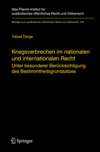 Vorderes Coverbild Kriegsverbrechen im nationalen und internationalen Recht