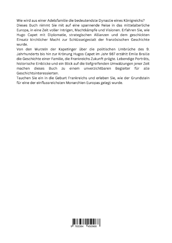 Rückseitencover Hugo Capet und die Geburt Frankreichs