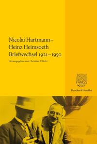 Vorderes Coverbild Nicolai Hartmann – Heinz Heimsoeth. Briefwechsel 1921–1950