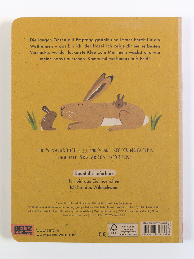 Rückseitencover Ich bin der Hase