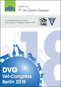 Vorderes Coverbild Abstract book 3rd Int. Equine Congress DVG Vet-Congress Berlin 2018