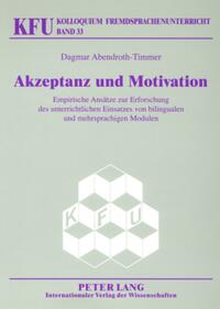 Vorderes Coverbild Akzeptanz und Motivation