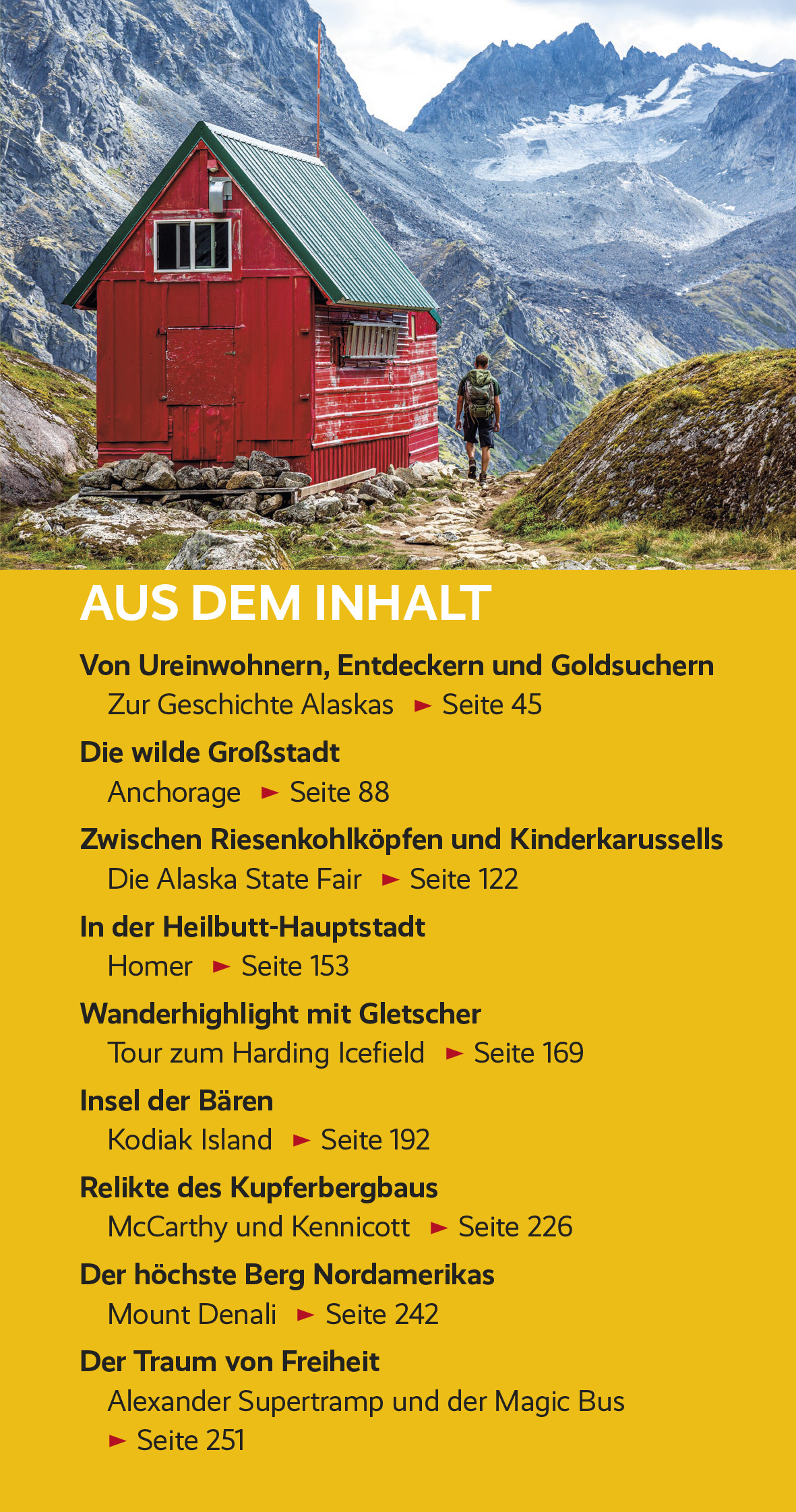Beispielinhalt (Bild) TRESCHER Reiseführer Alaska