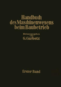 Vorderes Coverbild Handbuch des Maschinenwesens beim Baubetrieb