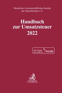 Vorderes Coverbild Schriften des Deutschen wissenschaftlichen Instituts der Steuerberater e.V. / Handbuch zur Umsatzsteuer 2022. USt 2022