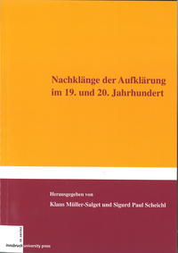 Vorderes Coverbild Nachklänge der Aufklärung im 19. und 20. Jahrhundert