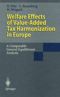 Vorderes Coverbild Welfare Effects of Value-Added Tax Harmonization in Europe