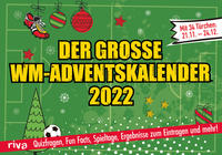 Vorderes Coverbild Der große WM-Adventskalender 2022. Hardcover-Ausgabe