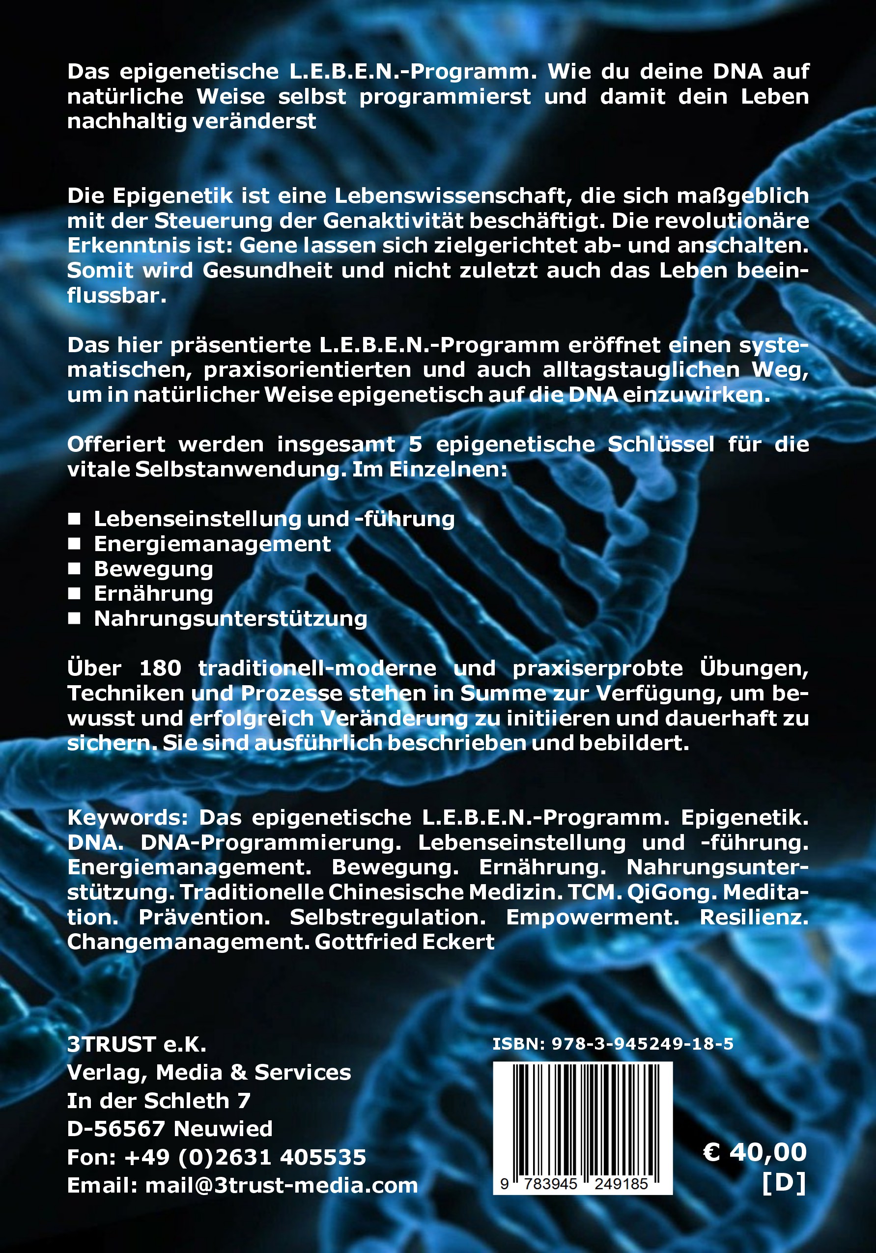 Rückseitencover Das epigenetische L.E.B.E.N.-Programm