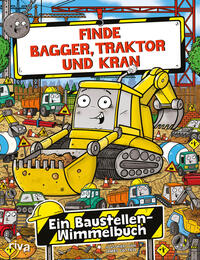 Vorderes Coverbild Finde Bagger, Traktor und Kran