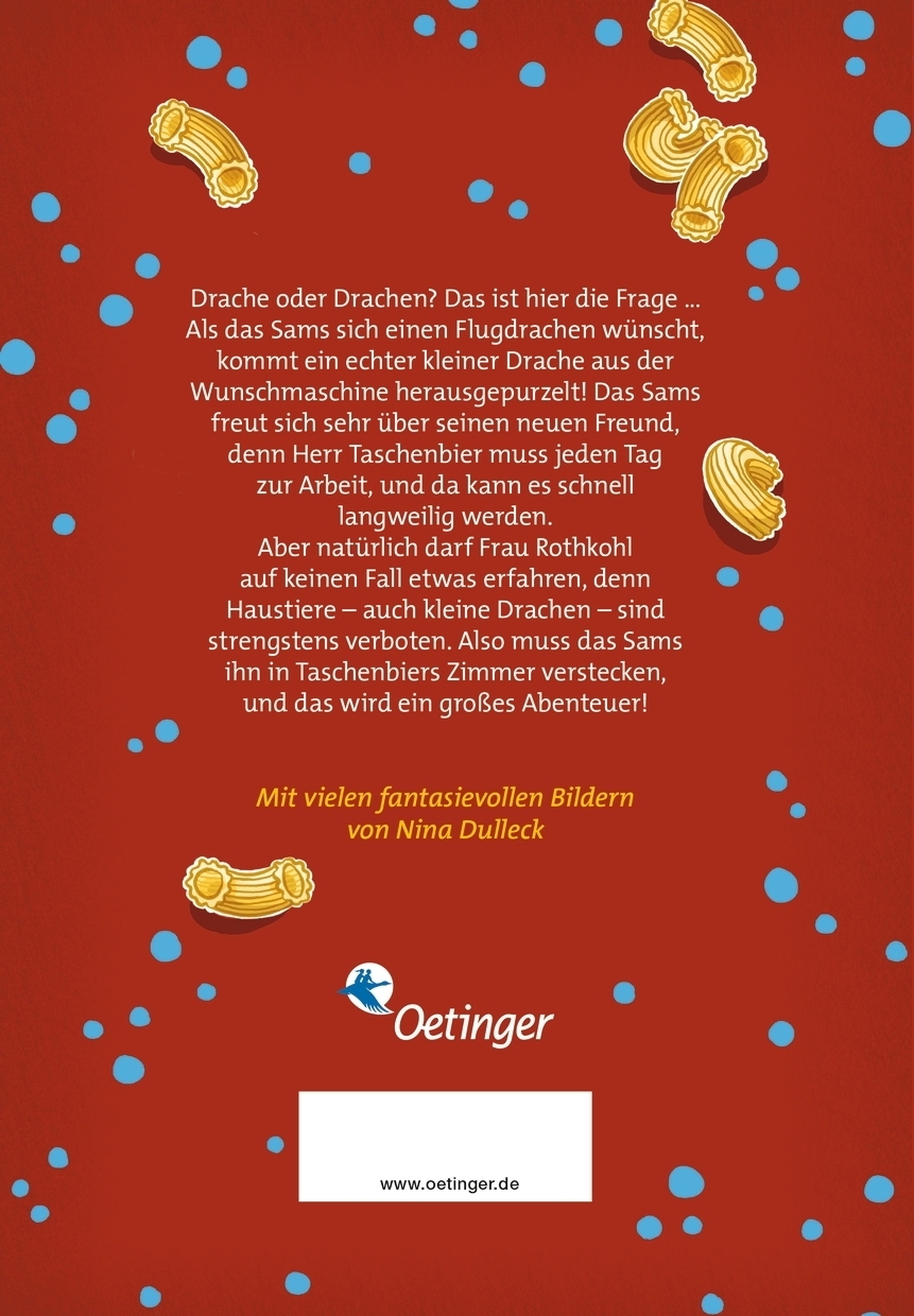 Rückseitencover Das Sams 10. Das Sams und der blaue Drache