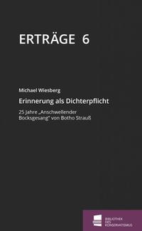 Vorderes Coverbild Erinnerung als Dichterpflicht