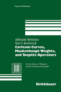 Vorderes Coverbild Carleson Curves, Muckenhoupt Weights, and Toeplitz Operators