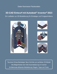 Vorderes Coverbild 3D-Cad Entwurf mit Autodesk Inventor