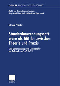 Vorderes Coverbild Standardanwendungssoftware als Mittler zwischen Theorie und Praxis