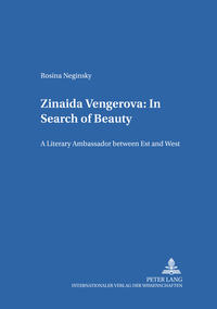 Vorderes Coverbild Zinaida Vengerova: In Search of Beauty