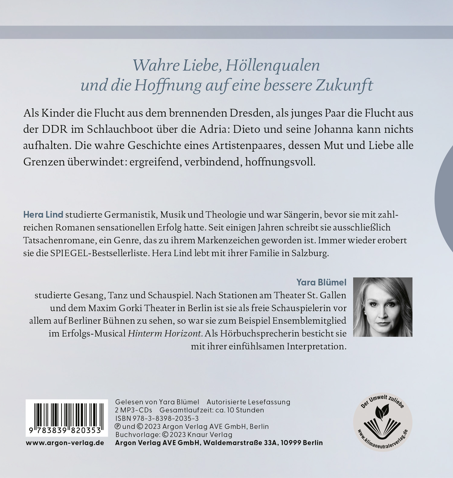 Rückseitencover Mit dem Mut zur Liebe