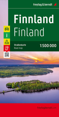 Vorderes Coverbild Finnland, Autokarte 1:500.000, freytag & berndt