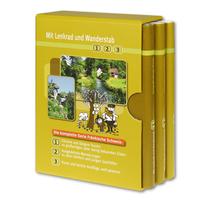 Vorderes Coverbild Schuber Mit Lenkrad und Wanderstab 1-3