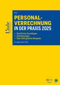 Vorderes Coverbild Personalverrechnung in der Praxis 2025